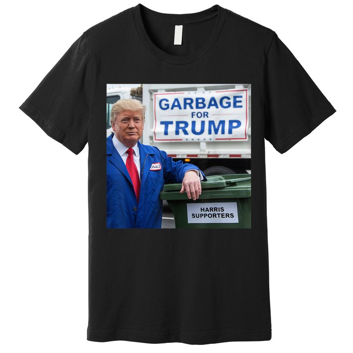 Garbage For Trump Funny Political Humor Photo Premium T-Shirt