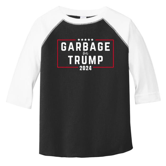 Garbage For Trump 2024 Toddler Fine Jersey T-Shirt