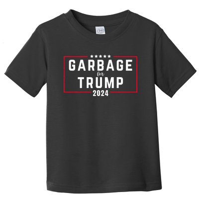 Garbage For Trump 2024 Toddler T-Shirt