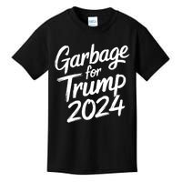 Garbage For Trump 2024 We Are Not Garbage Vote Trump Kids T-Shirt