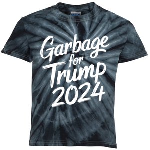 Garbage For Trump 2024 We Are Not Garbage Vote Trump Kids Tie-Dye T-Shirt