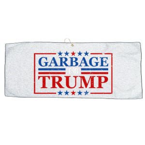 Garbage For Trump Garbage For Trump 2024 Presidential Large Microfiber Waffle Golf Towel