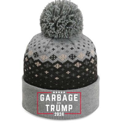 Garbage For Trump 2024 The Baniff Cuffed Pom Beanie