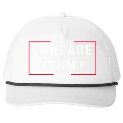 Garbage For Trump 2024 Snapback Five-Panel Rope Hat