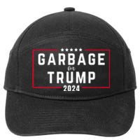 Garbage For Trump 2024 7-Panel Snapback Hat