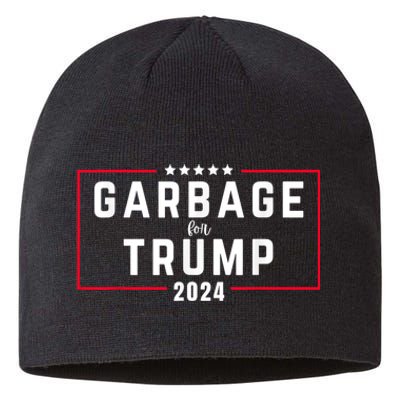 Garbage For Trump 2024 Sustainable Beanie