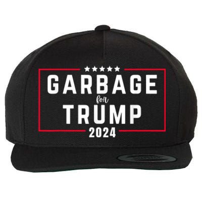 Garbage For Trump 2024 Wool Snapback Cap