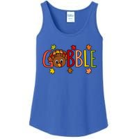 Gobble Funny Turkey Thanksgiving Family Graphic Meaningful Gift Ladies Essential Tank