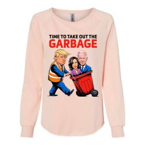 Garbage For Trump 2024 Time To Take Out The Garbage Womens California Wash Sweatshirt