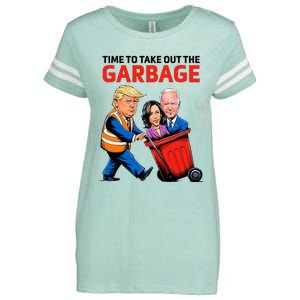 Garbage For Trump 2024 Time To Take Out The Garbage Enza Ladies Jersey Football T-Shirt