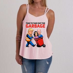 Garbage For Trump 2024 Time To Take Out The Garbage Women's Strappy Tank