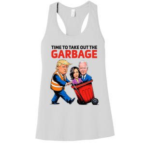 Garbage For Trump 2024 Time To Take Out The Garbage Women's Racerback Tank