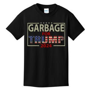 Garbage For Trump 2024 Trump Supporter Design Kids T-Shirt