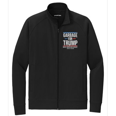 Garbage For Trump Make American Garbage Great Again Stretch Full-Zip Cadet Jacket