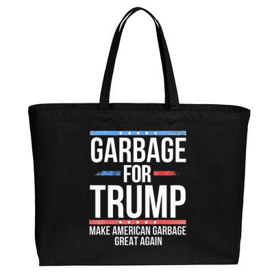 Garbage For Trump Make American Garbage Great Again Cotton Canvas Jumbo Tote