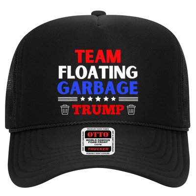 Garbage For Trump Team Floating Garbage Funny Trump Trucker Hat