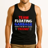 Garbage For Trump Team Floating Garbage Funny Trump Tank Top