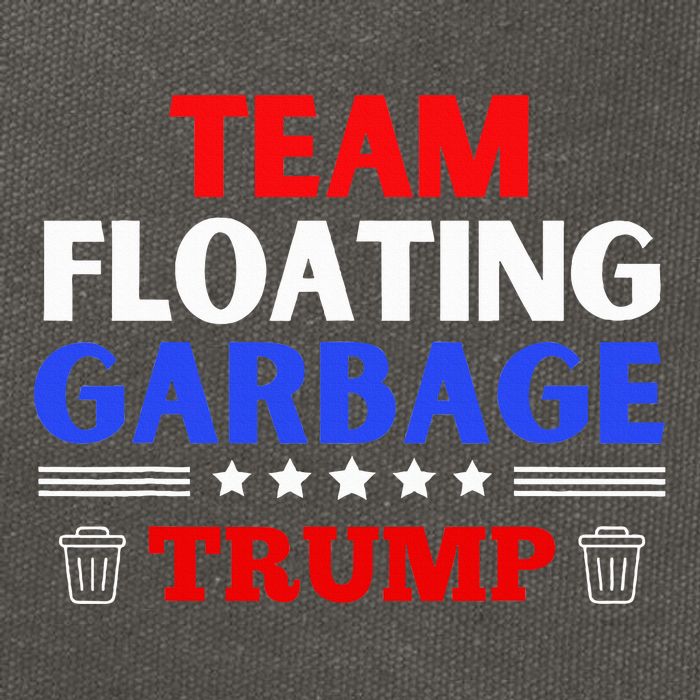 Garbage For Trump Team Floating Garbage Funny Trump Cotton Canvas Backpack