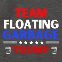 Garbage For Trump Team Floating Garbage Funny Trump Vector Backpack
