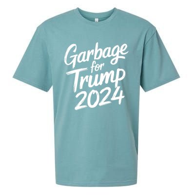 Garbage For Trump 2024 We Are Not Garbage Vote Trump Sueded Cloud Jersey T-Shirt