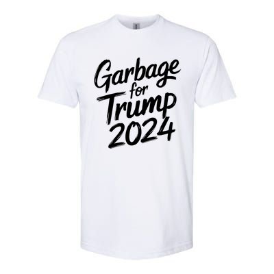 Garbage For Trump 2024 We Are Not Garbage Vote Trump Softstyle CVC T-Shirt