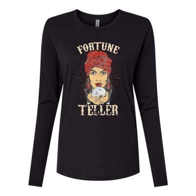 Gypsy Fortune Teller Psychic Fortune Teller Costume Womens Cotton Relaxed Long Sleeve T-Shirt