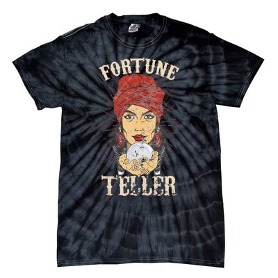 Gypsy Fortune Teller Psychic Fortune Teller Costume Tie-Dye T-Shirt