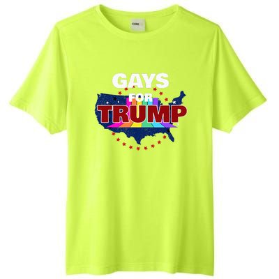 Gays For Trump 2024 Pro Reelect Donald Trump Tall Fusion ChromaSoft Performance T-Shirt