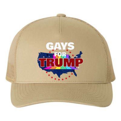 Gays For Trump 2024 Pro Reelect Donald Trump Yupoong Adult 5-Panel Trucker Hat