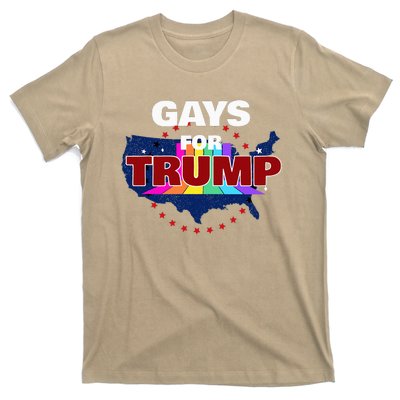 Gays For Trump 2024 Pro Reelect Donald Trump T-Shirt