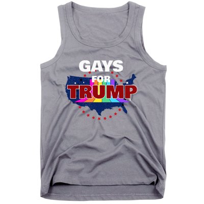 Gays For Trump 2024 Pro Reelect Donald Trump Tank Top