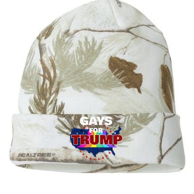 Gays For Trump 2024 Pro Reelect Donald Trump Kati Licensed 12" Camo Beanie