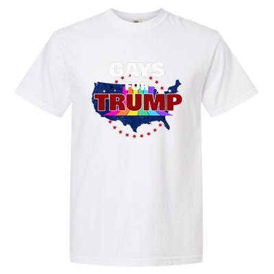 Gays For Trump 2024 Pro Reelect Donald Trump Garment-Dyed Heavyweight T-Shirt