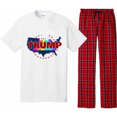 Gays For Trump 2024 Pro Reelect Donald Trump Pajama Set