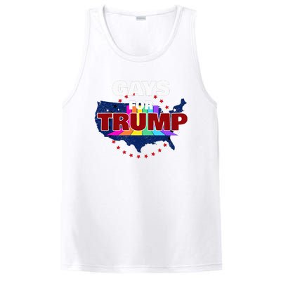 Gays For Trump 2024 Pro Reelect Donald Trump PosiCharge Competitor Tank