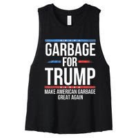 Garbage For Trump Make American Garbage Great Again Women's Racerback Cropped Tank