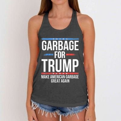 Garbage For Trump Make American Garbage Great Again Women's Knotted Racerback Tank