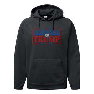 Garbage For Trump Garbage For Trump 2024 Presidential Performance Fleece Hoodie