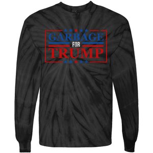 Garbage For Trump Garbage For Trump 2024 Presidential Tie-Dye Long Sleeve Shirt