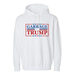 Garbage For Trump Garbage For Trump 2024 Presidential Garment-Dyed Fleece Hoodie