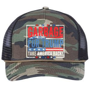 Garbage For Trump Proud To Be Garbage Presidential Election Gift Retro Rope Trucker Hat Cap