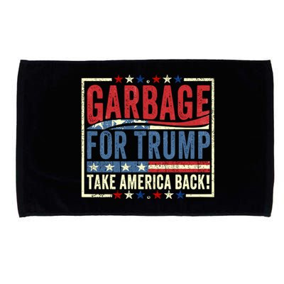 Garbage For Trump Take America Back Microfiber Hand Towel