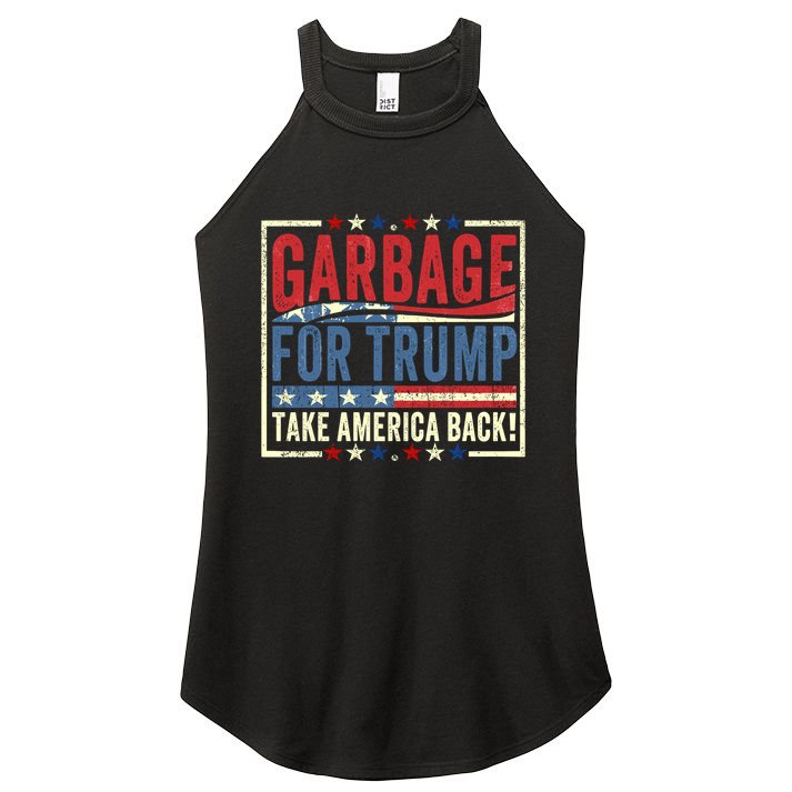 Garbage For Trump Take America Back Women's Perfect Tri Rocker Tank