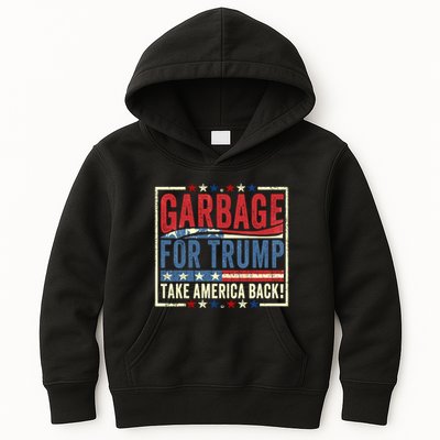 Garbage For Trump Take America Back Kids Hoodie