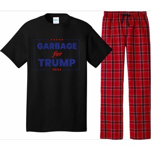 Garbage For Trump 2024 Funny Trump Supporter Gift Pajama Set