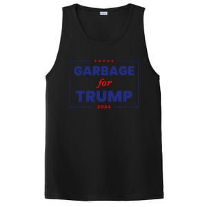 Garbage For Trump 2024 Funny Trump Supporter Gift PosiCharge Competitor Tank