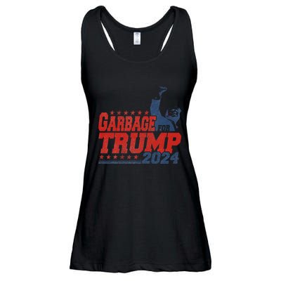 Garbage For Trump 2024 Gift Ladies Essential Flowy Tank