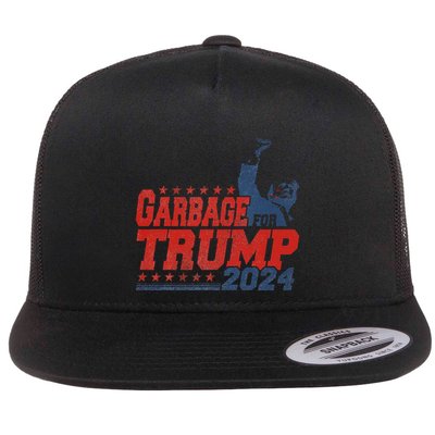 Garbage For Trump 2024 Gift Flatbill Hat