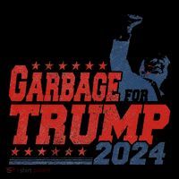 Garbage For Trump 2024 Gift Flatbill Hat