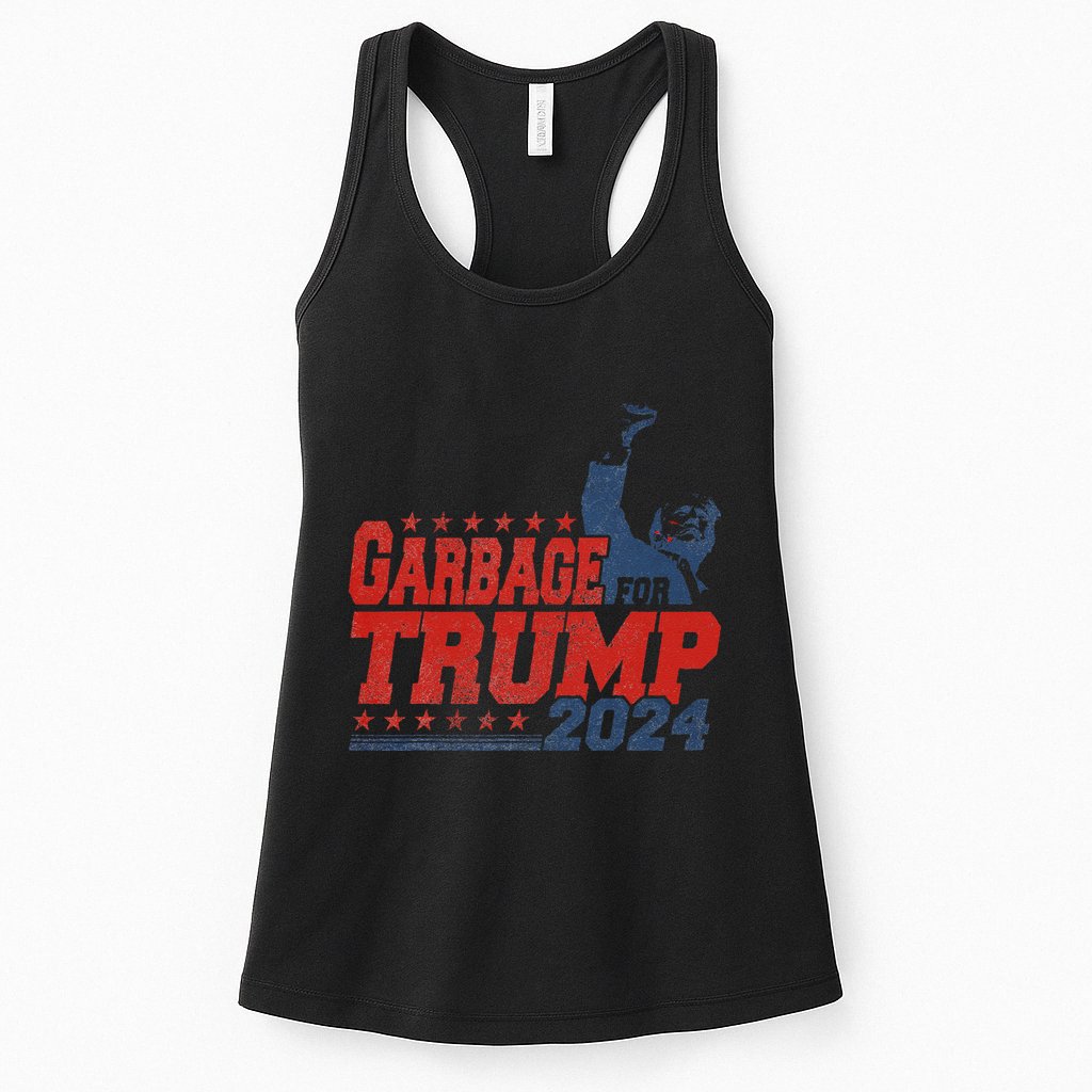 Garbage For Trump 2024 Gift Womens Tank Top